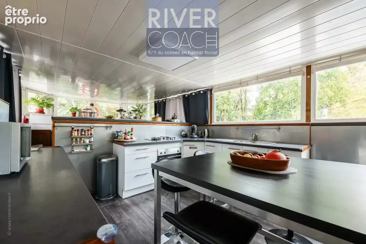 Vivre sur l’eau à 25 min de Paris – péniche Freycinet lumineuse avec terrasse - photo 4