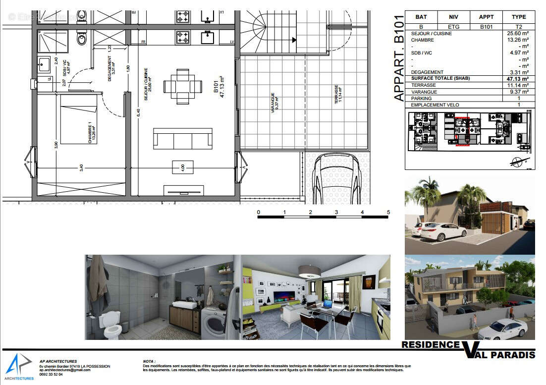 Appartement à SAINT-PIERRE