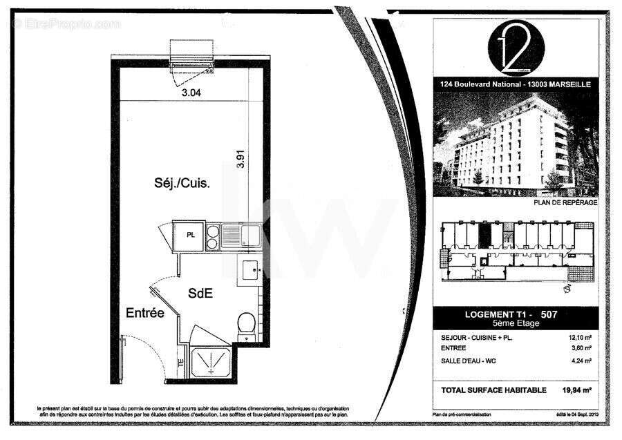 Appartement à MARSEILLE-3E