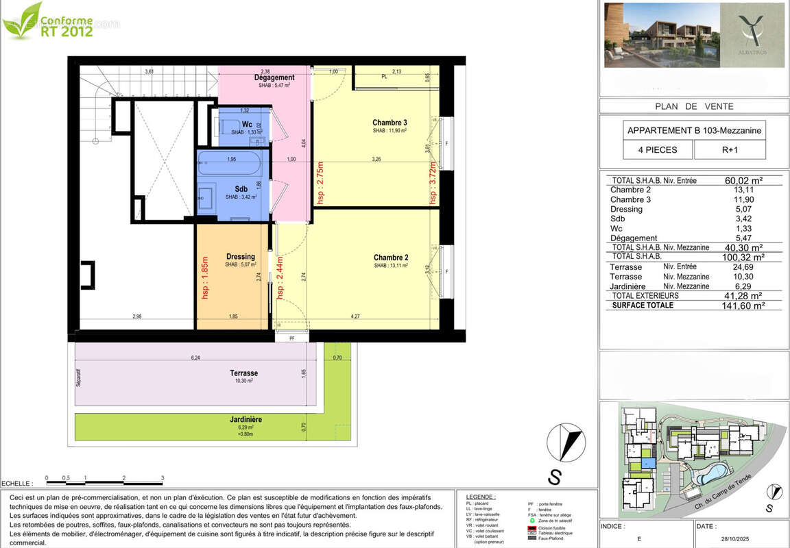 Châteauneuf-de-Grasse  4P Duplex avec grand terrasse  Résidence neuve face au golf - photo 9