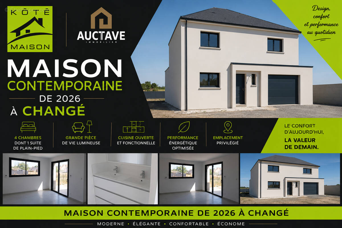 Maison 5 pièces 118 m² · à Change · 118 m² · 309 720 €