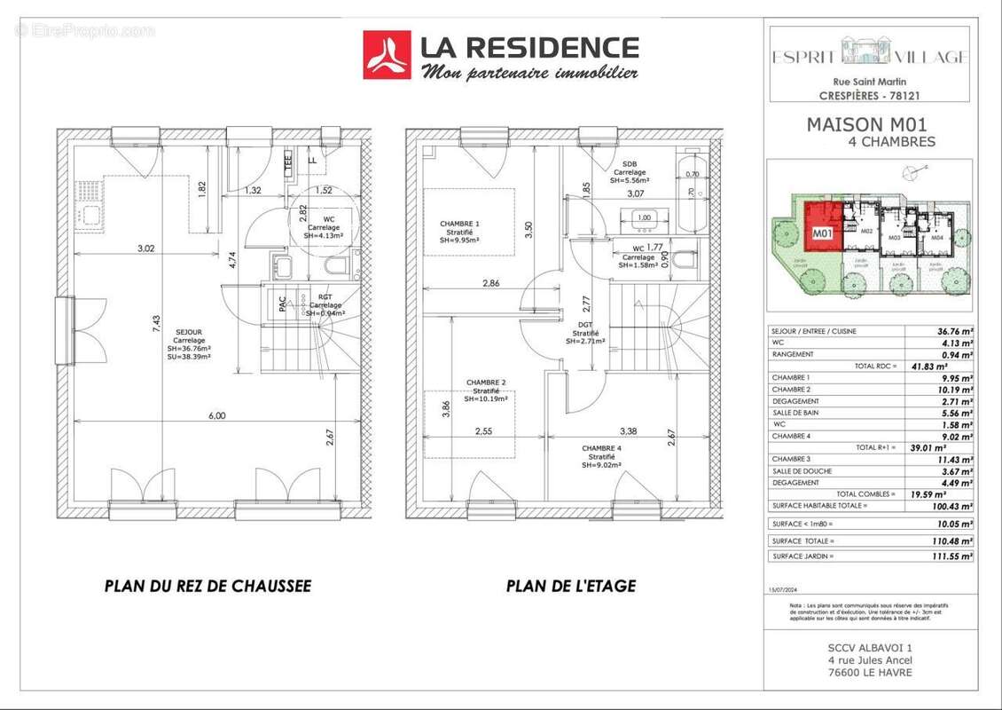 Maison 100 m² à Crespieres  - photo 5