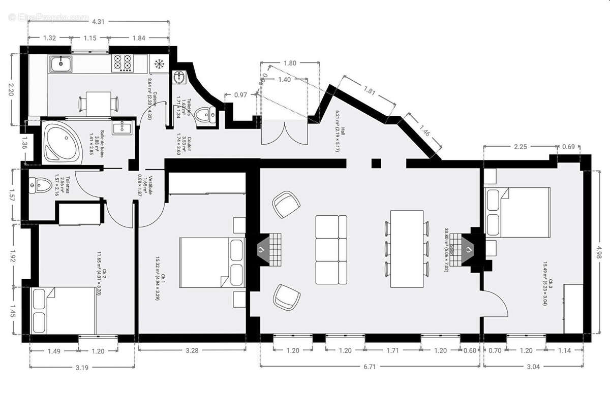 Appartement à PARIS-10E