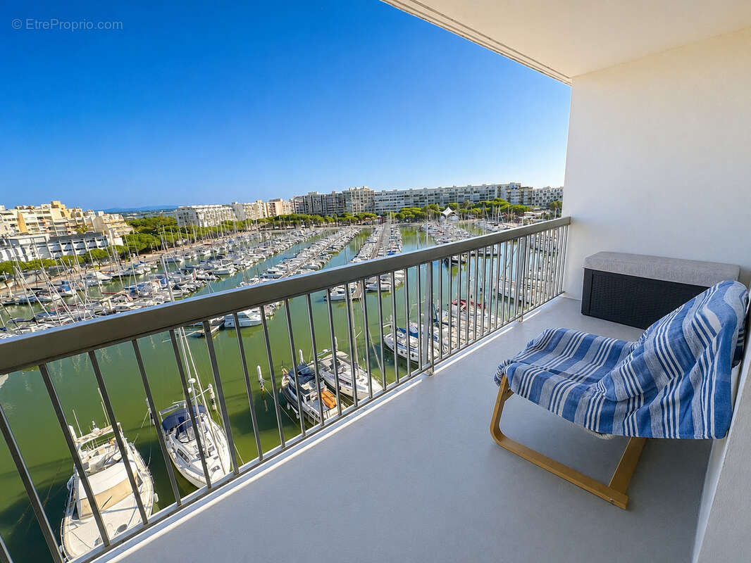 Carnon t3 dernier etage vue port mer etangs - photo 11