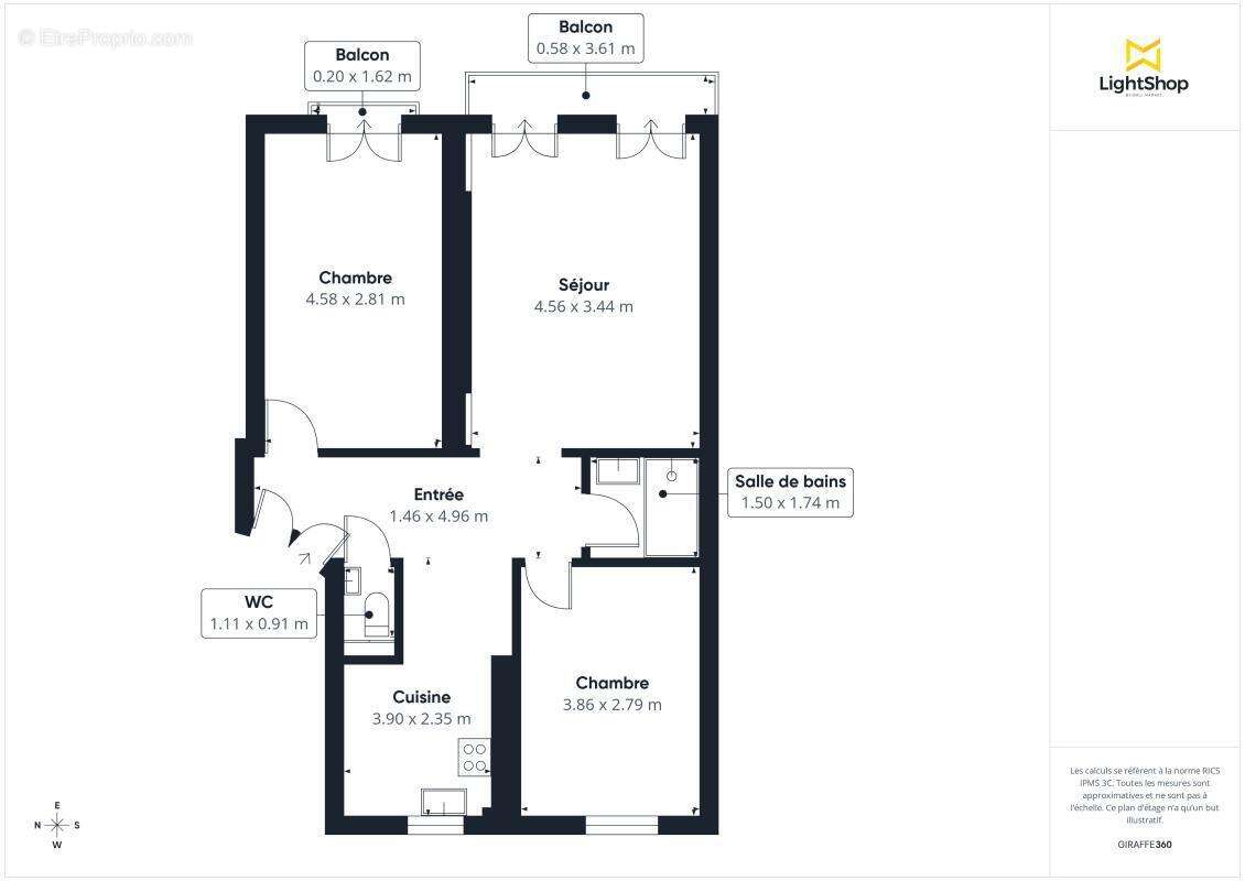 Appartement à PARIS-18E