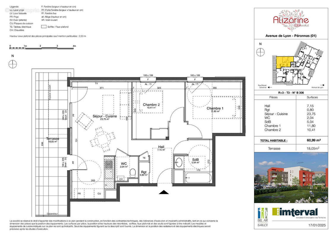 Appartement à PERONNAS