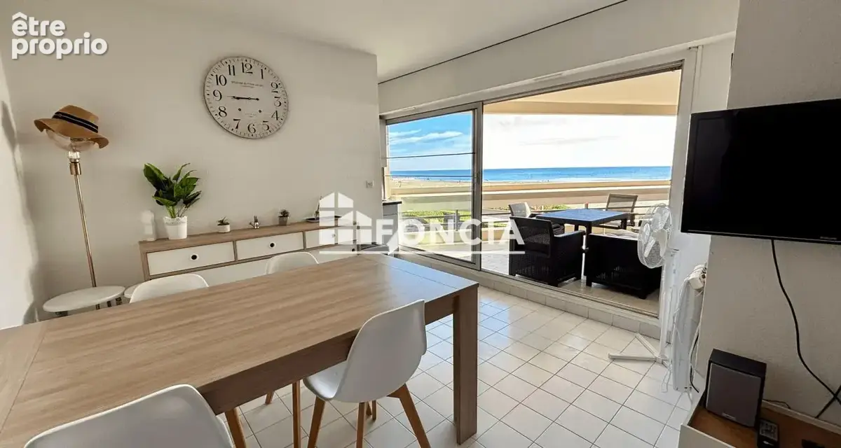 Canet sud – t2 cabine 39,07 m² – terrasse 13 m² – parking – accès direct plage - photo 7
