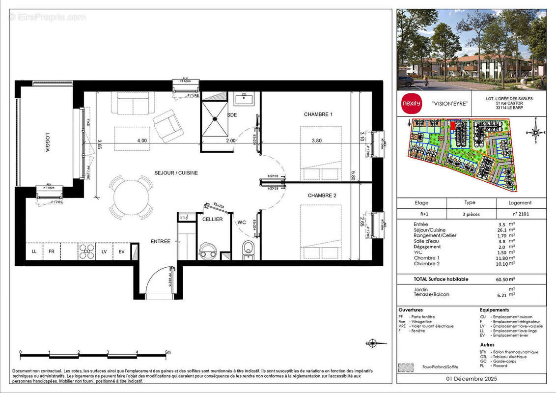Appartement à LE BARP