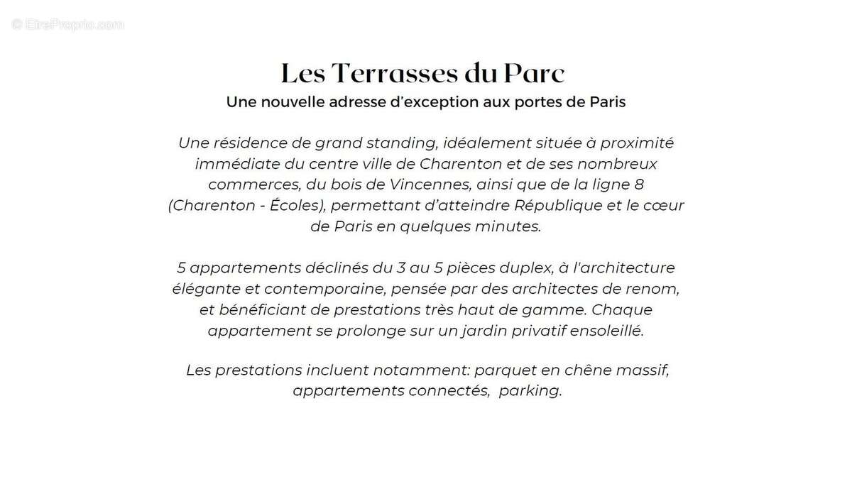 Appartement à SAINT-MAURICE