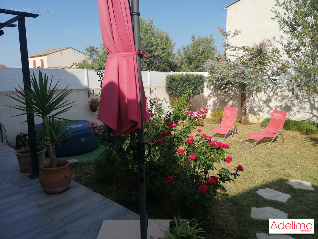 jardin clos - Maison à BEAUVOISIN