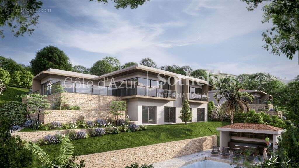 Terrain constructible à vendre à Mougins avec permis purgé pour deux villas de prestige - photo 5