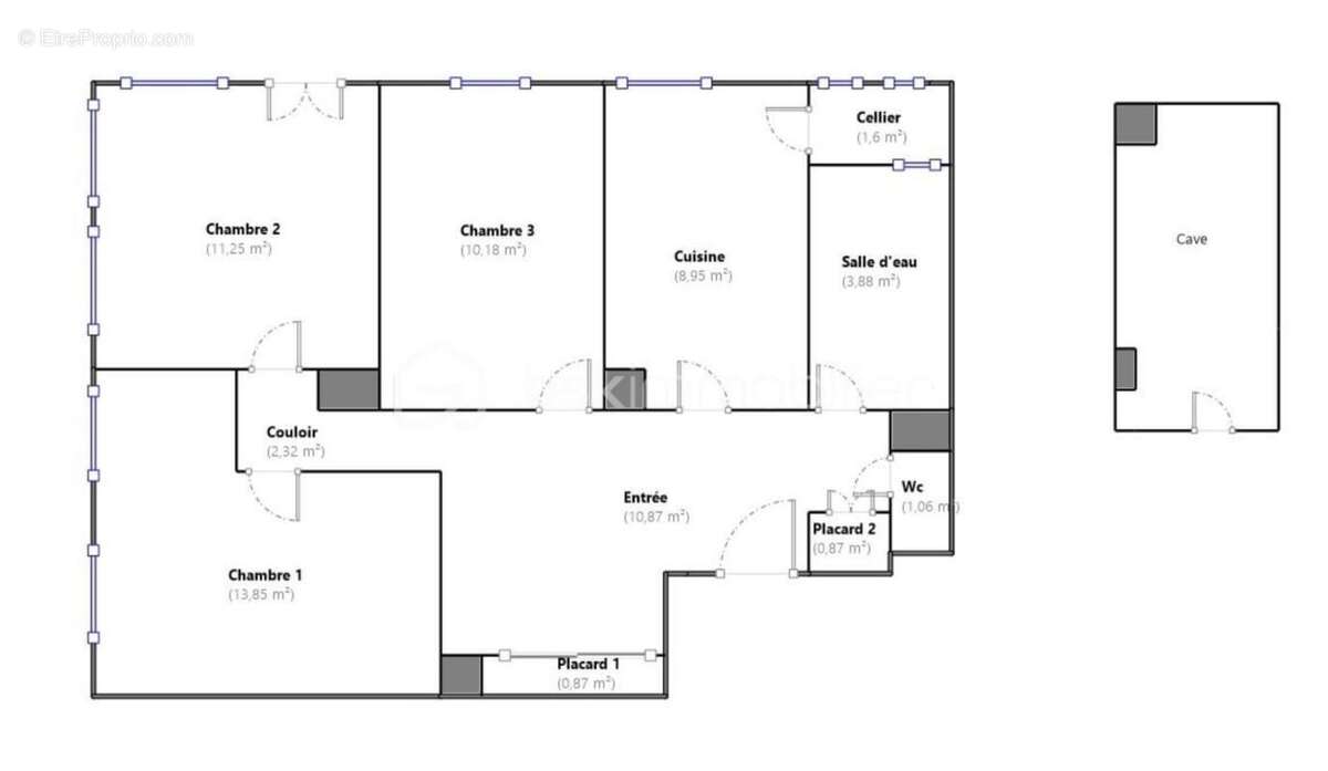 Appartement lumineux – 3 chambres – Idéal investissement ou résidence principale - photo 3
