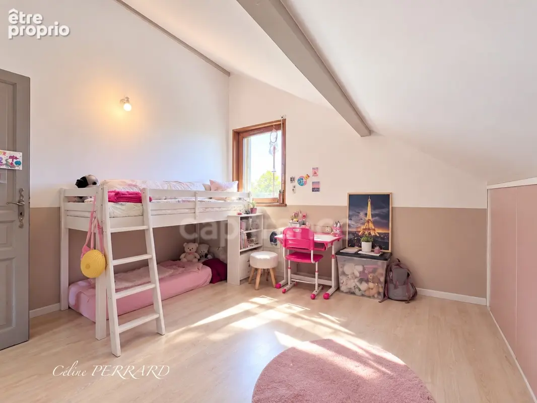 Maison SCIEZ (74), Maison 4 chambres avec piscine et vue lac - sous-sol, double garage, terrain, calme. Un cadre de vie très agr - photo 12
