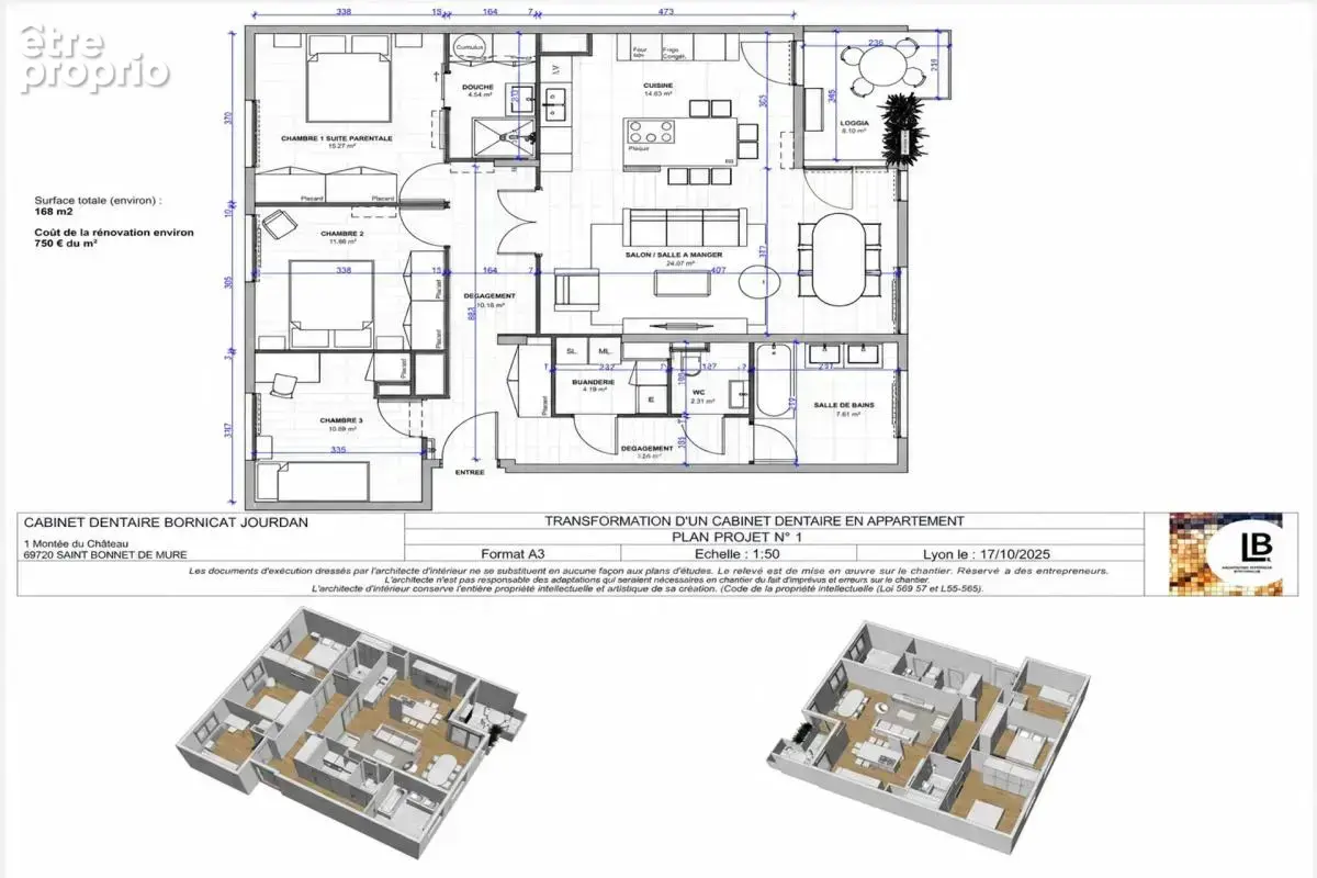 Appartement T4 /T5 - 108 M² - Saint-Bonnet-de-Mure - photo 13