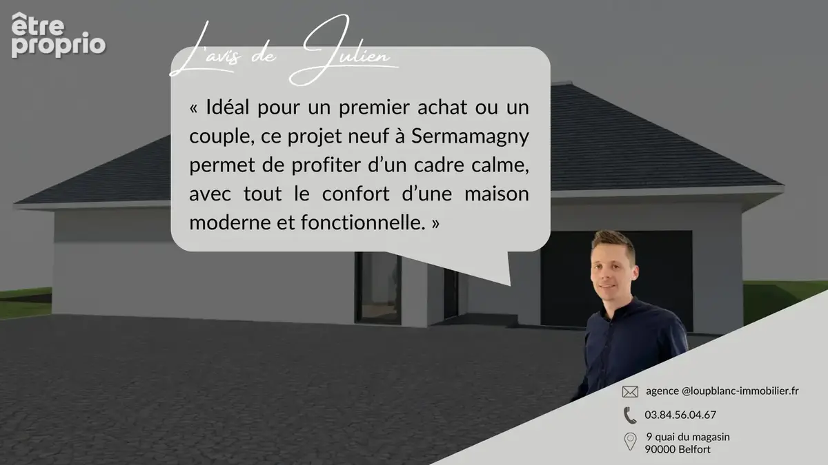 Projet de construction   Maison de plain-pied 79 m2 avec garage   Sermamagny - photo 9