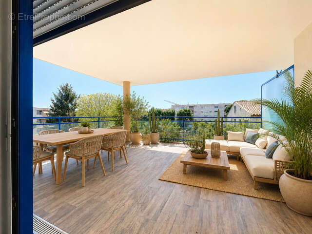 lumineux 3 pièces, au calme, proche de Sophia, Combes, spacieuse terrasse, traversant. - photo 2