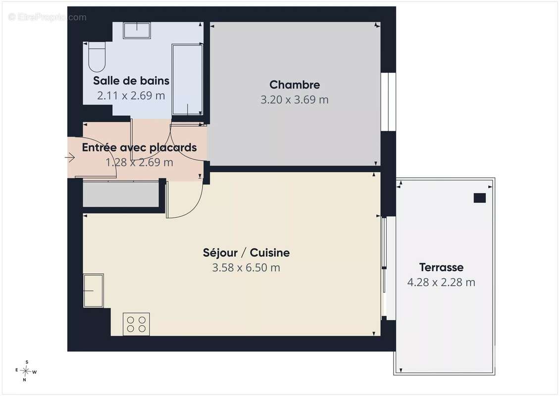 Appartement 2 pièces + Parking - Corniche Fleurie NICE - photo 9