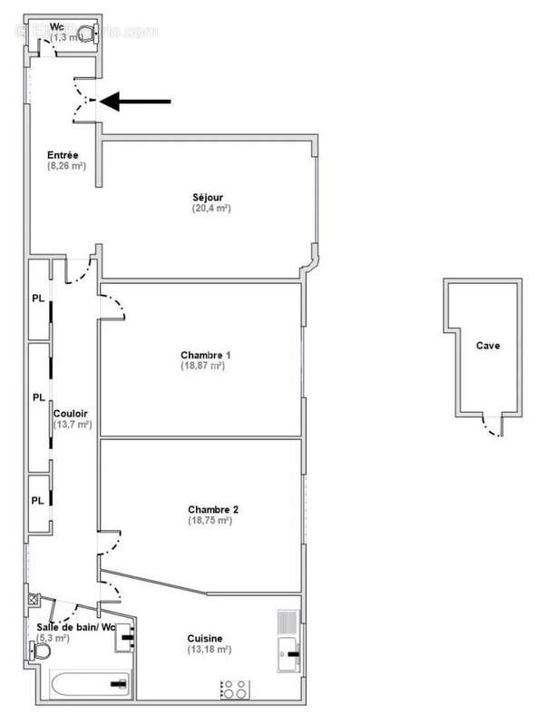 Appartement à PARIS-7E