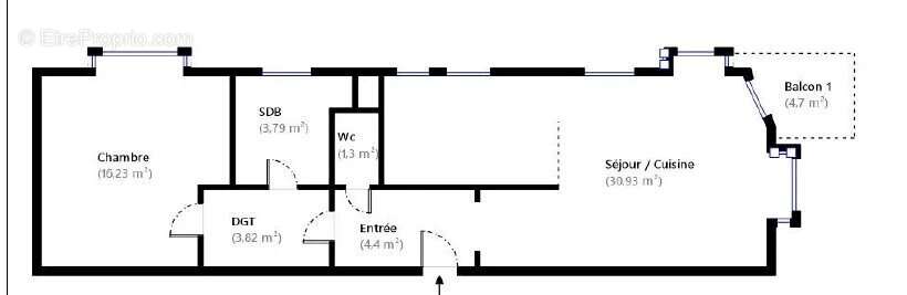 Appartement à PARIS-15E