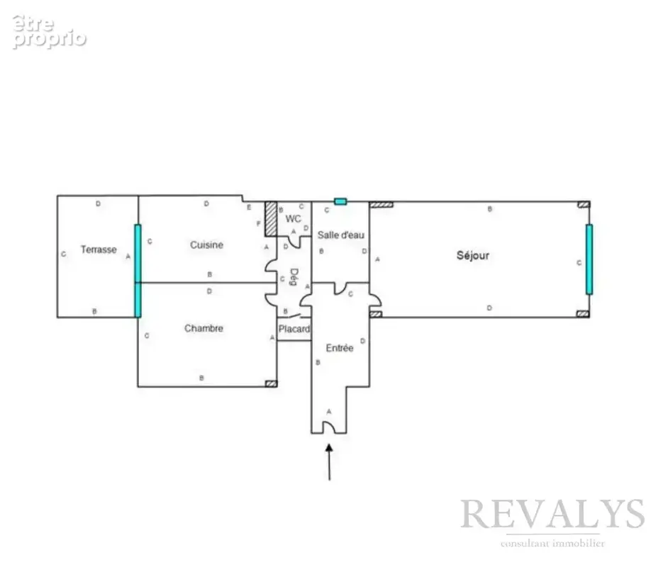Alpes maritimes (06) - nice centre ville/liberation - a vendre 2 pieces 53m2  a renover  avec terrasse - photo 7