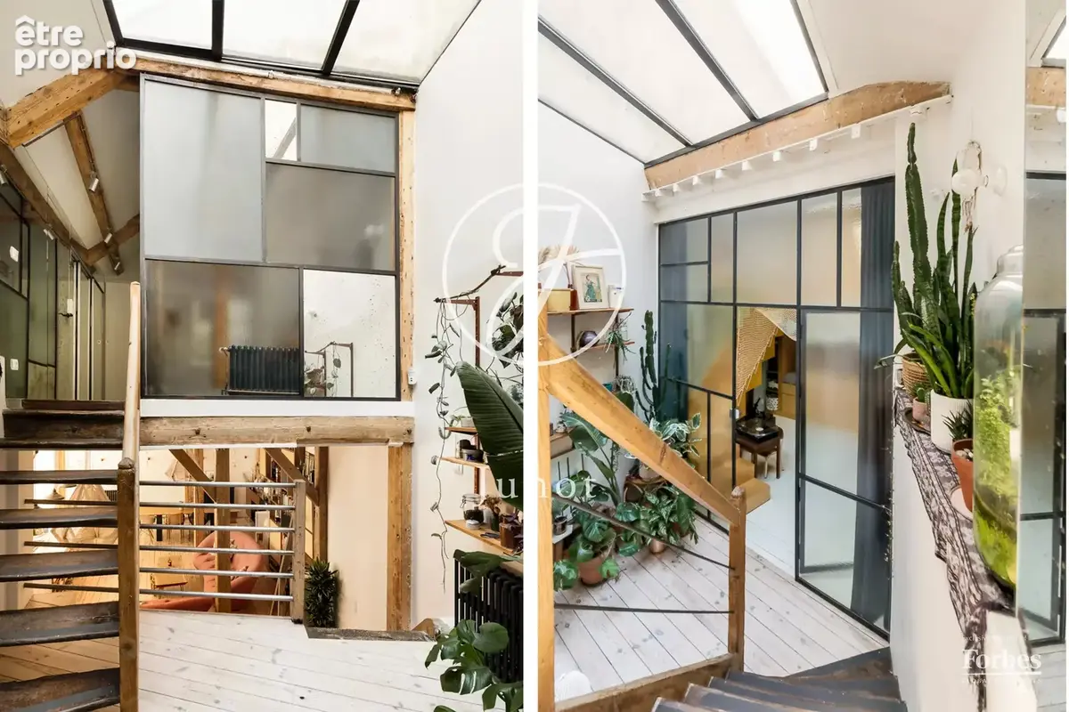 Paris 19e - BUTTES BERGEYRE / BELLEVILLE - Loft - 145,60m² Carrez - 166,30m² au sol - 3 chambres - Volumes - photo 7
