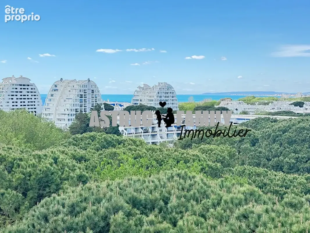 La grande motte - quartier du couchant - t2 + coin bureau - vue mer & étang de l'or - photo 2