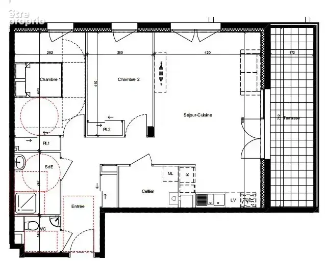 Appartement trois pièces récent au dernier étage + garage  et place de stationnement - photo 13