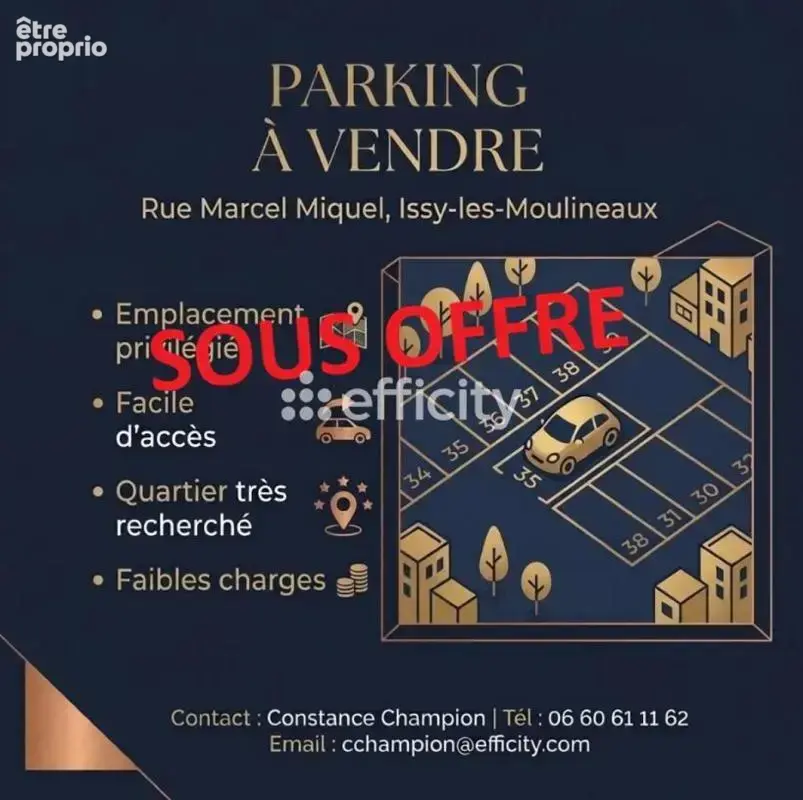 Parking à ISSY-LES-MOULINEAUX