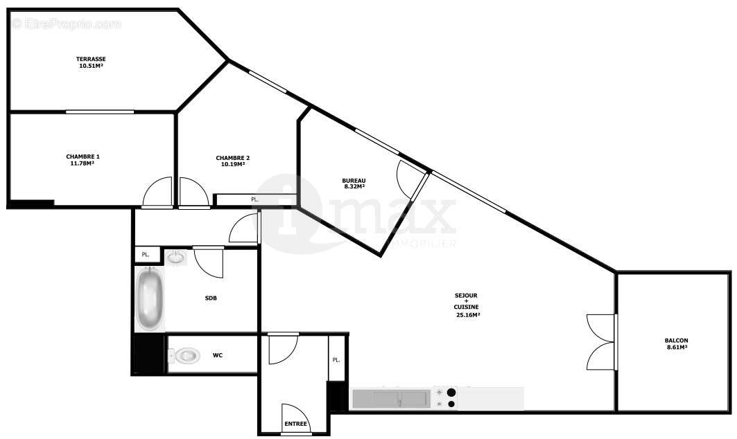 Appartement à CLICHY