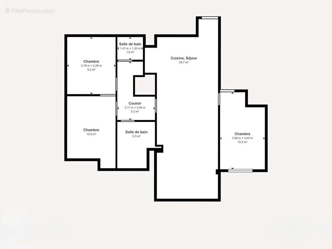 Appartement à VOISINS-LE-BRETONNEUX