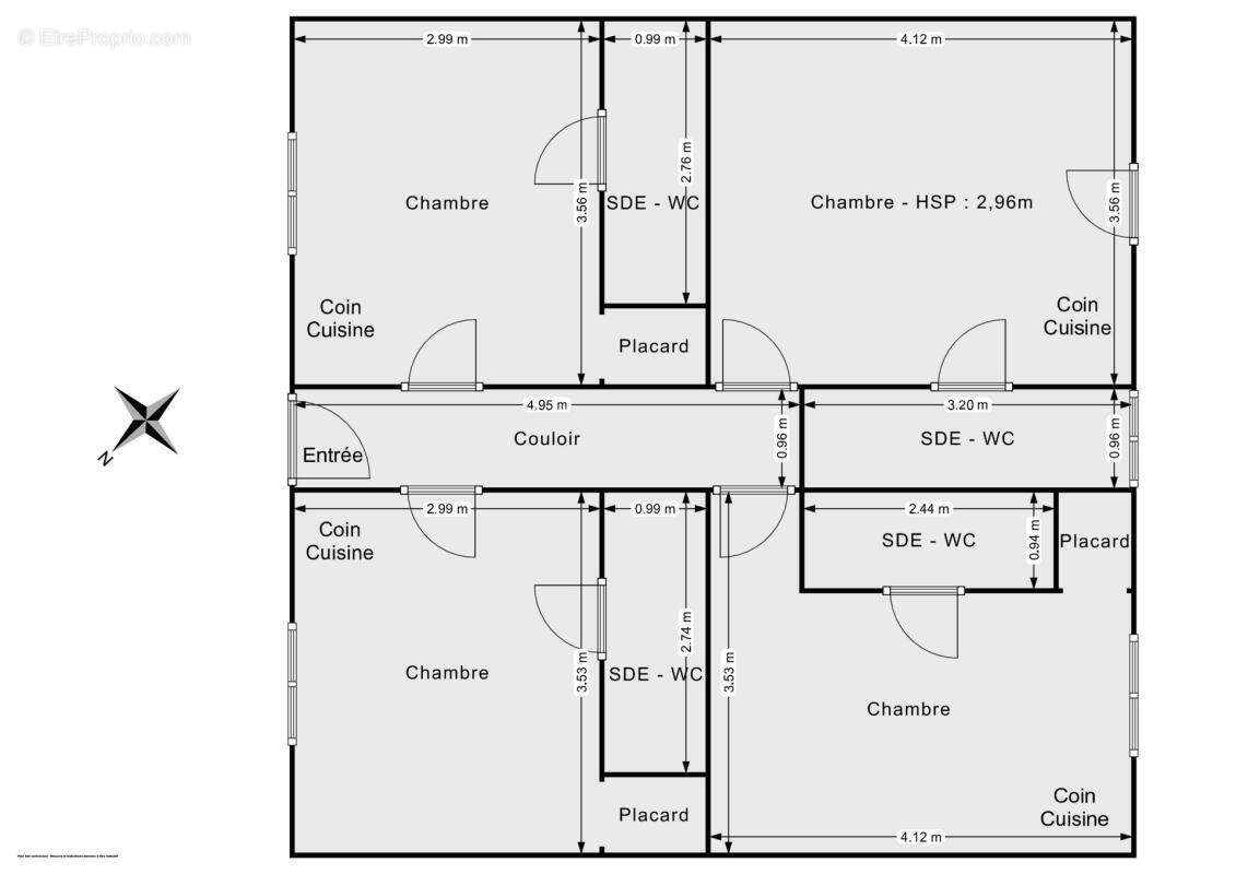 Immeuble de rapport à Saintes, 6 logements meublés, fort potentiel locatif - photo 15