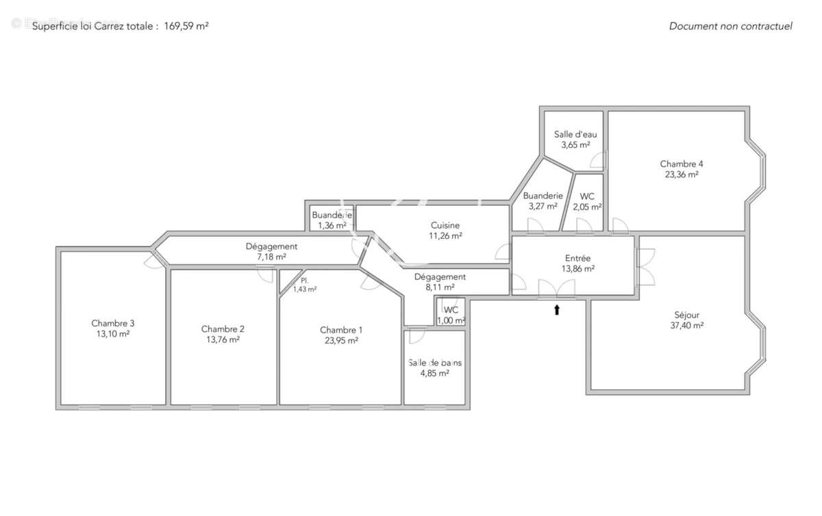 Paris 16e - AUTEUIL / VERSAILLES - Appartement à vendre - 6 pièces - 169,59m² Carrez - 4 chambres - Vues dégagées. - photo 22