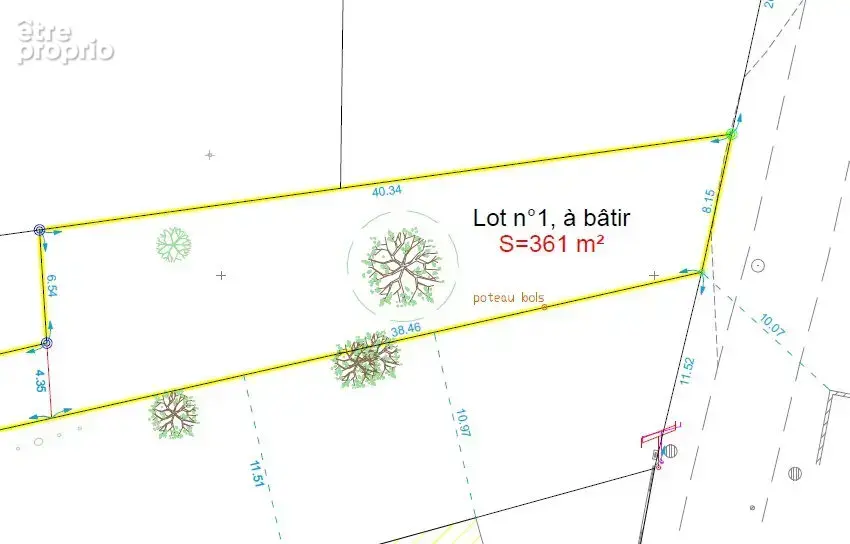 Terrain d'environ 361m² à Saint Malo De Guersac dans une rue calme à proximité du Belvédère de Rosé - photo 2
