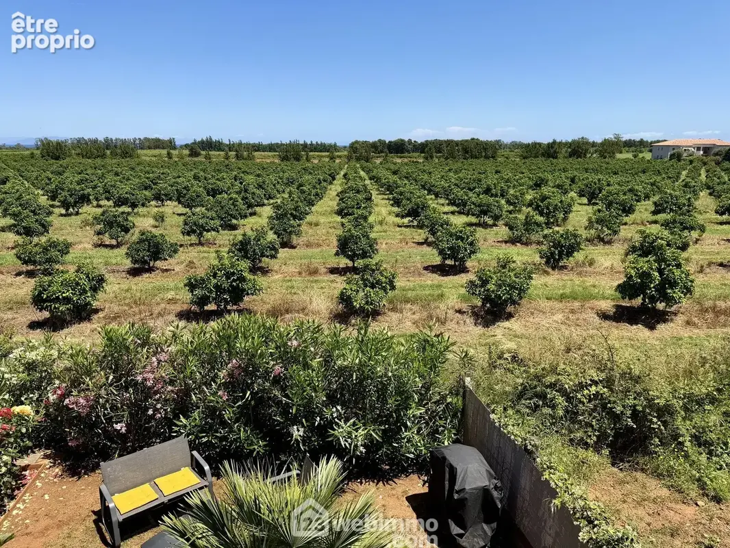 Une vue donnant sur des terrains agricoles