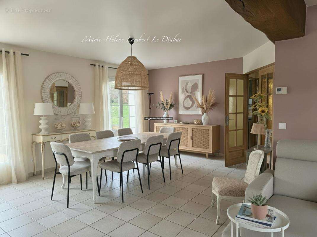 Maison climatisée à saint jouin bruneval - maison  7 pièce(s) - jardin 1500 m2 - photo 6