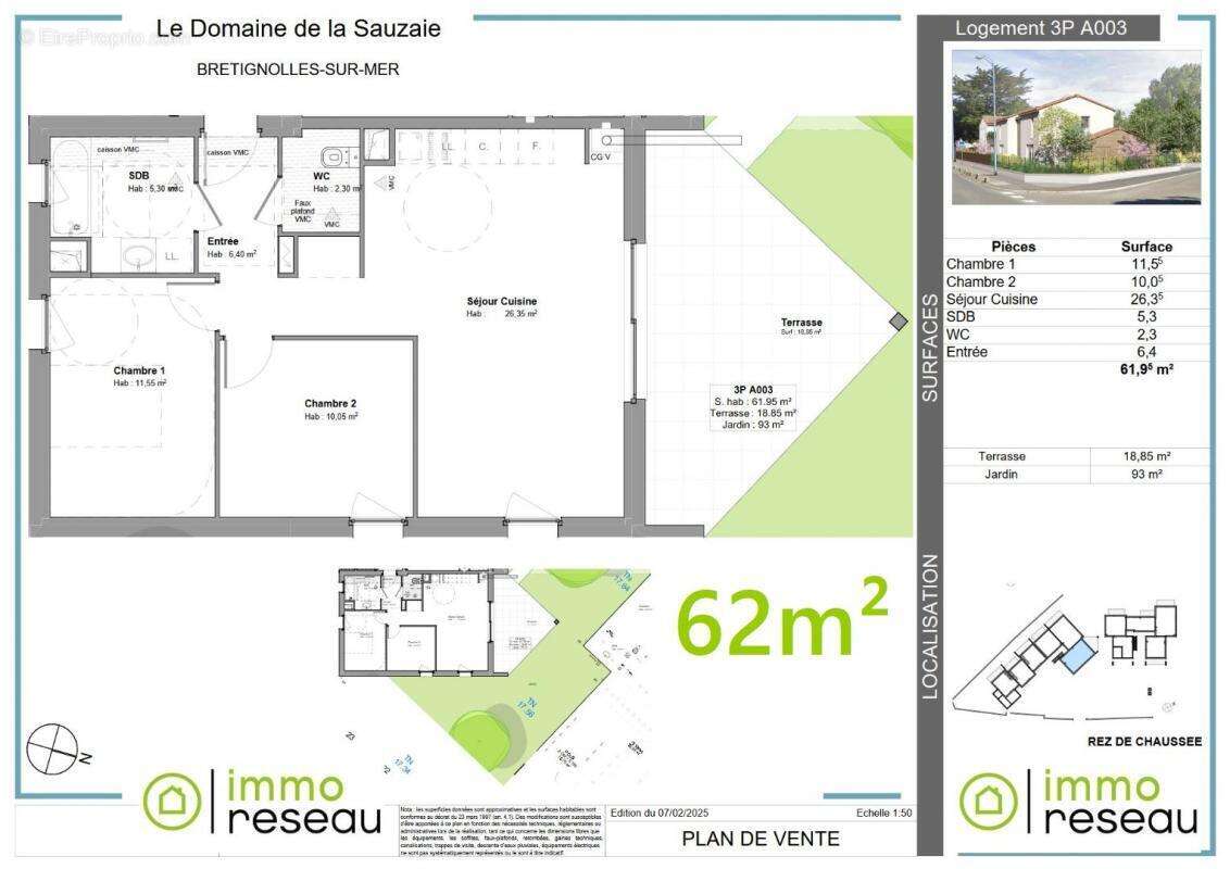 Appartement à BRETIGNOLLES-SUR-MER