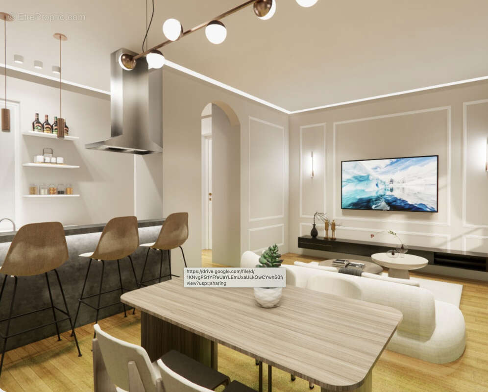 Élégant 3 pièces rénové de 70 m2 dans un immeuble bourgeois - photo 3