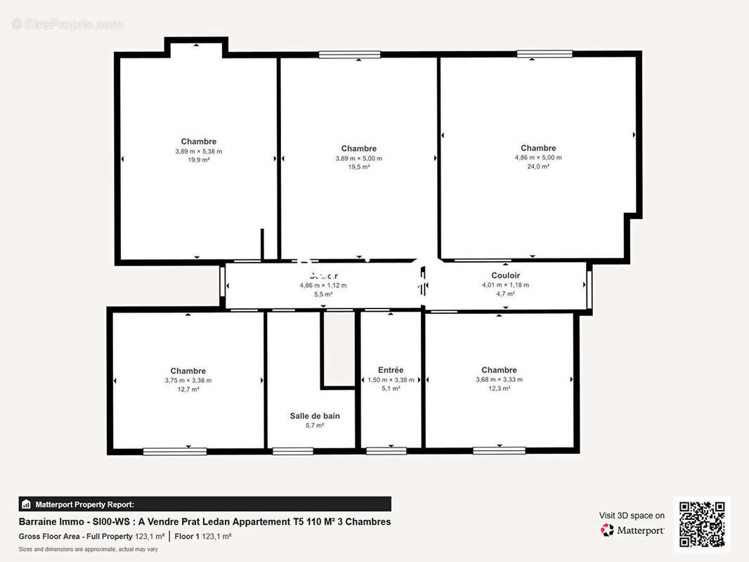 A vendre brest prat ledan appartement t5 110 m² habitables balcon - photo 18