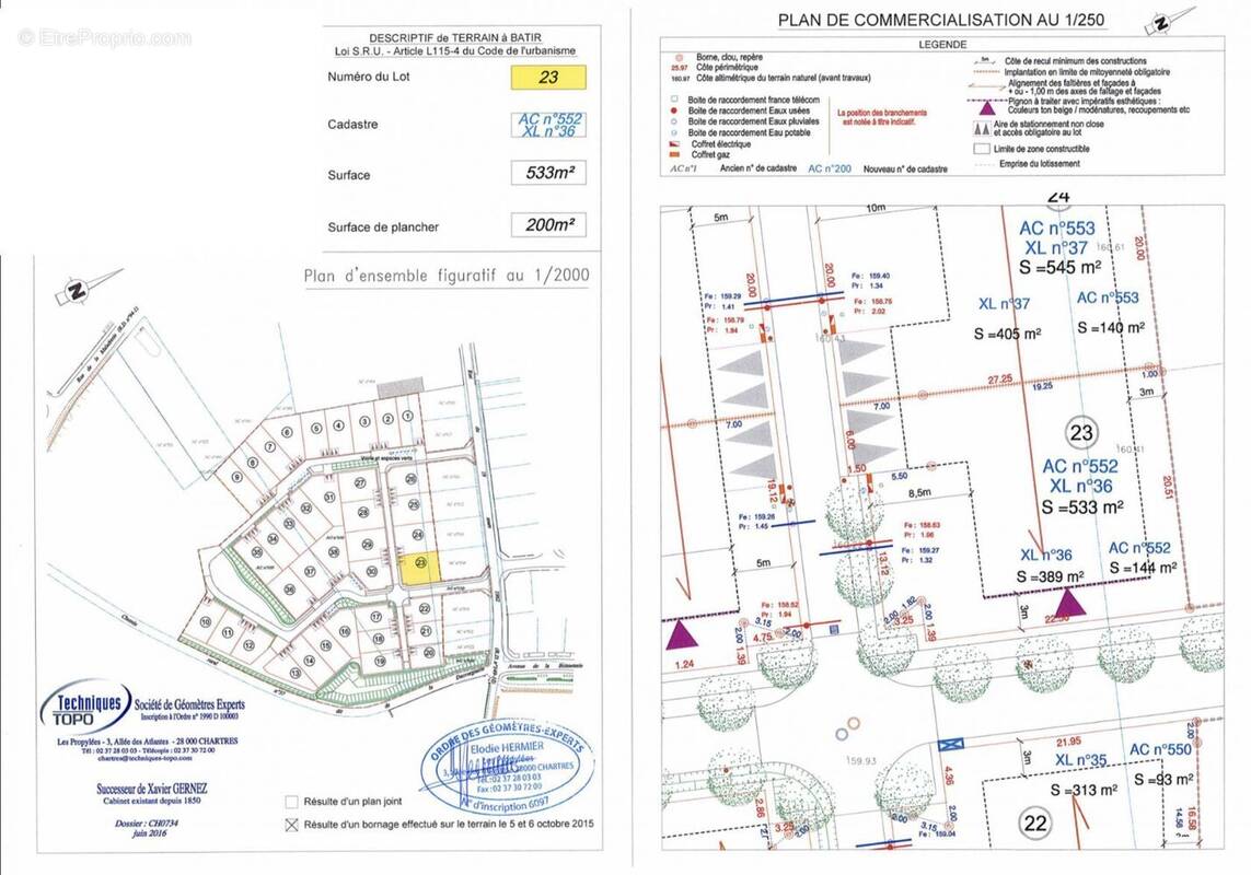 Terrain à ILLIERS-COMBRAY