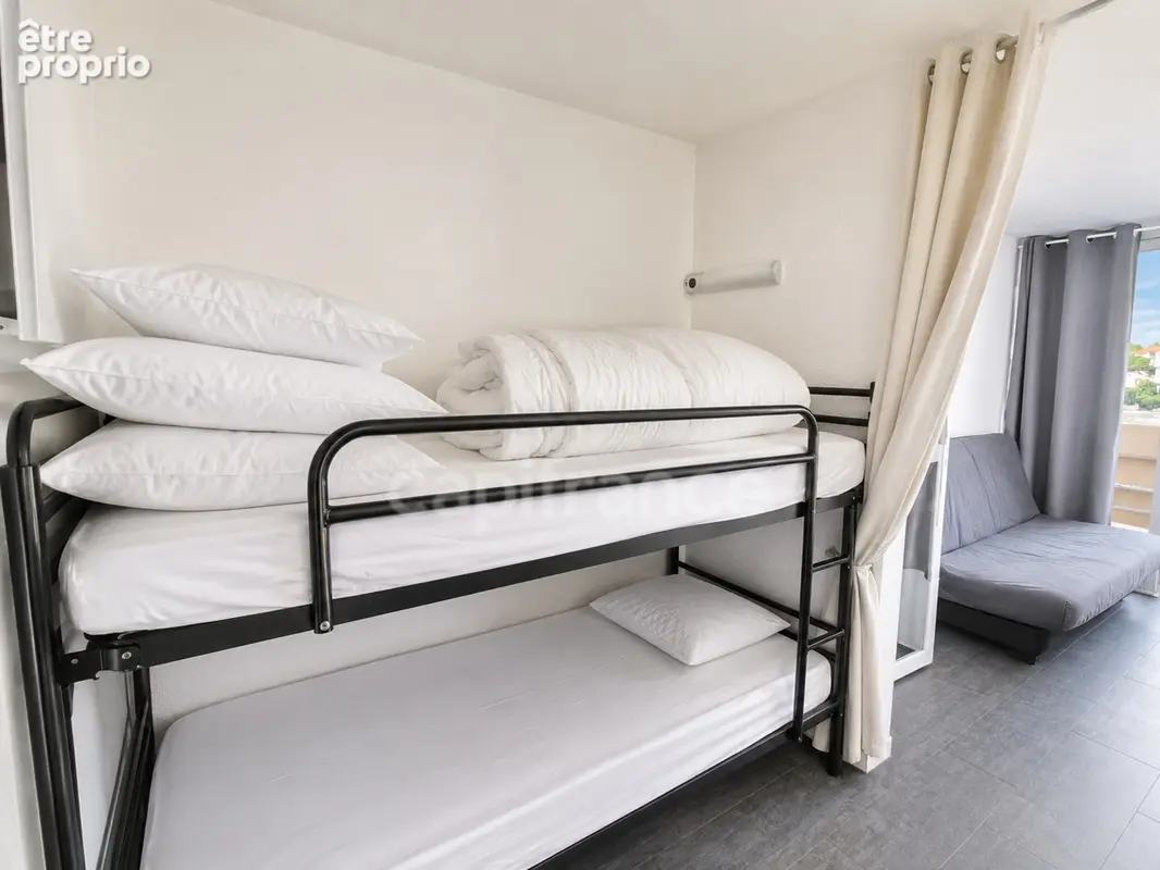 Prix en baisse ! Studio lumineux 4 couchages avec terrasse et vue Canigou – Résidence en bord de mer avec piscine - photo 8