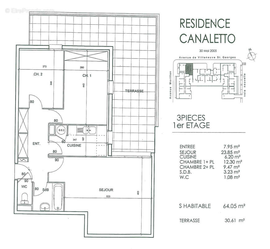 Appartement à CHOISY-LE-ROI