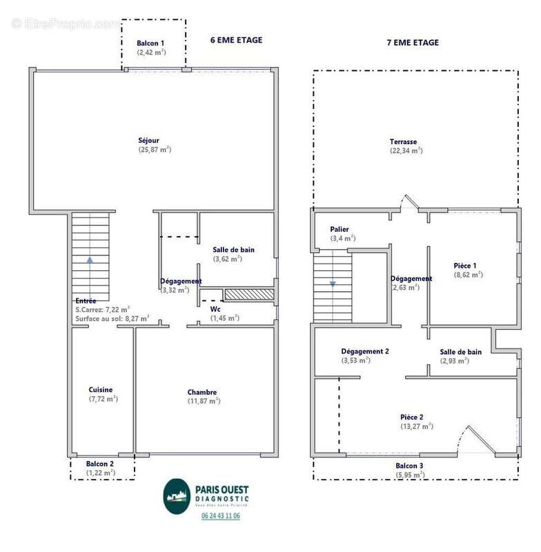 Appartement à PARIS-18E