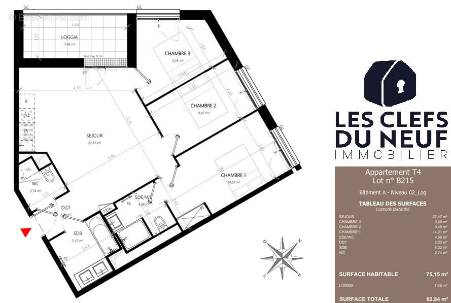 Appartement à SAINT-ORENS-DE-GAMEVILLE