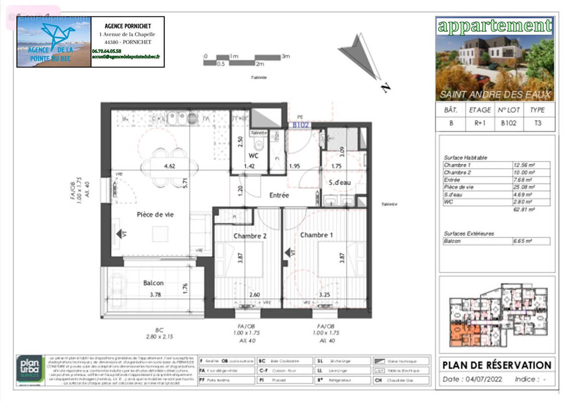 Appartement à SAINT-ANDRE-DES-EAUX