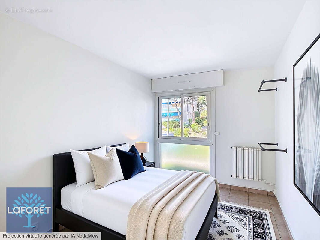 Appartement le cannet 3 pièces 80 m2 - climatisation - vue mer - gardien - piscine/tennis - potentiel - photo 10