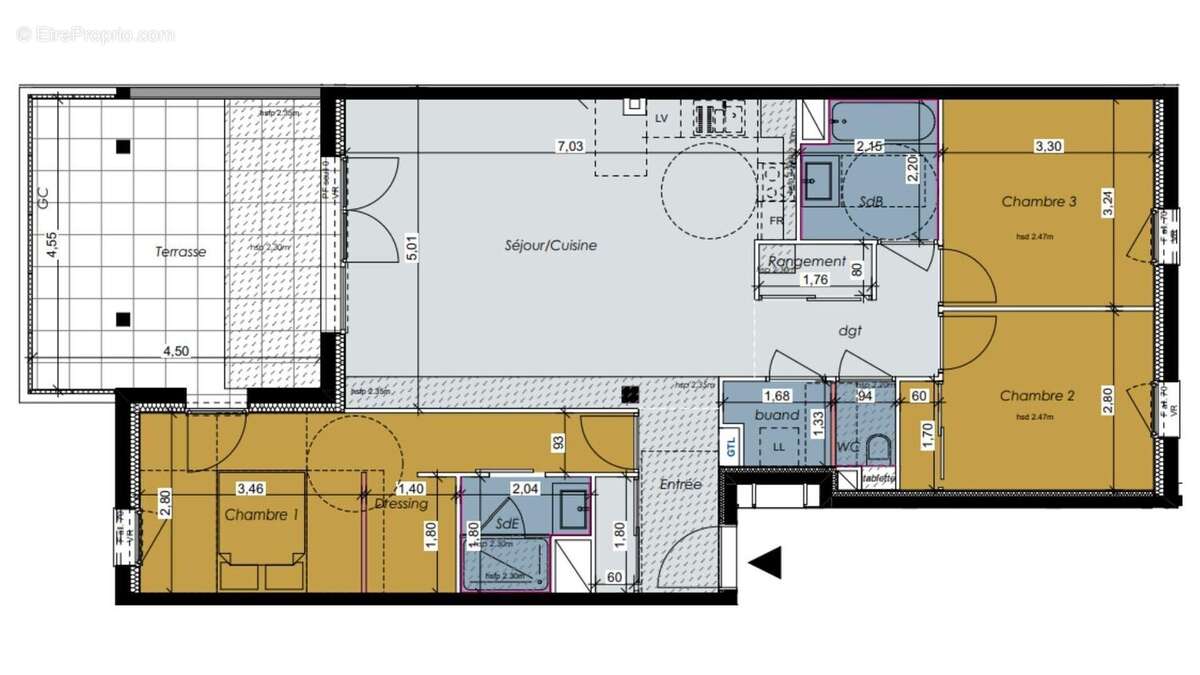 Appartement 90 m² à Echirolles  - photo 5