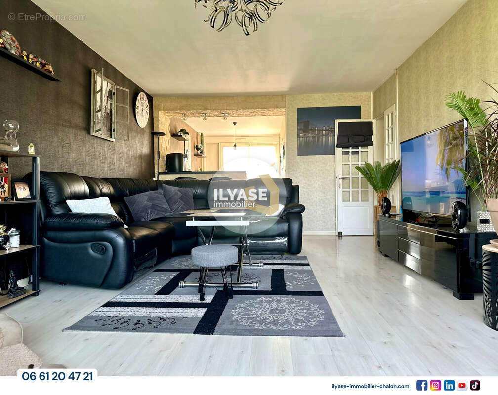 Appartement T4  93 m2  2 balcons  1 garage  1 cave - photo 2
