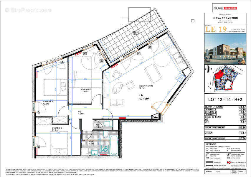 Appartement à TREMBLAY-EN-FRANCE