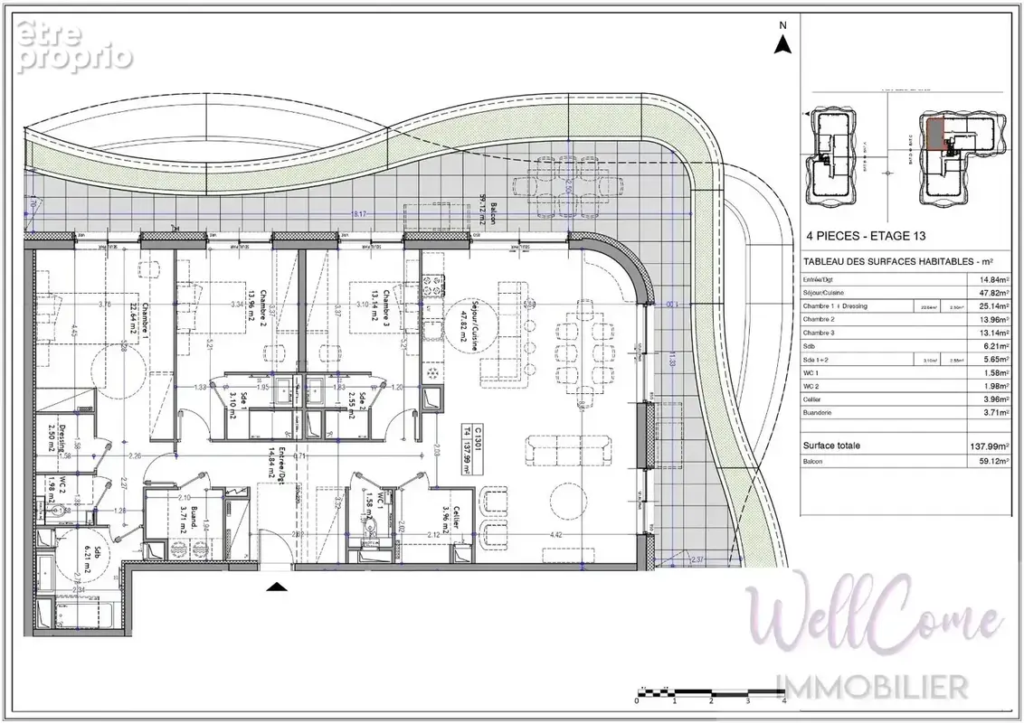 VEFA - Appartement T4 de 138m² en Attique (Box et Parking inclus) à Aix-Les-Bains ! - photo 2