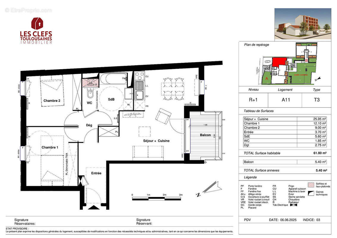 Appartement à TOULOUSE